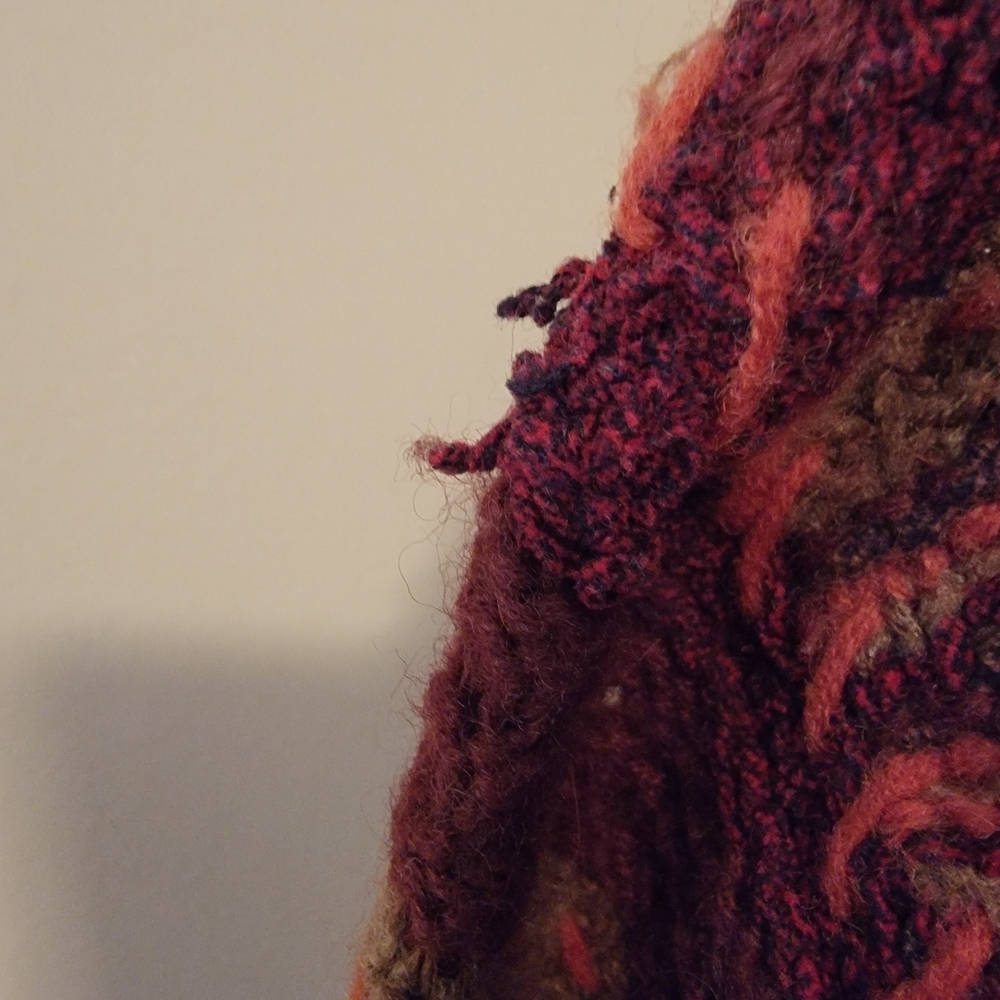 L.L. Bean Vintage Multicolor Blend Crochet Sweater Size L - Picture 7 of 8